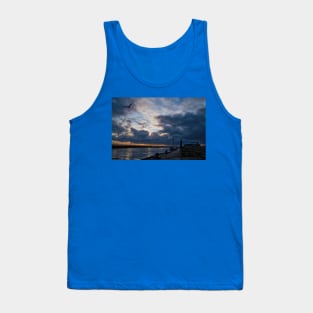 Winter sunrise on the River Blyth in Northumberland Tank Top